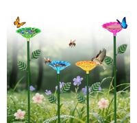 Bee Drinker for the Garden, 4 Pieces Bee Drinking Cups for the Garden, Bee Water Feeder, Bee Insect Drinker Garden, Bee Feeding Station Bee Insect Drinking Cup Bee Feeding for Garden Porches