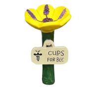 Bee Drinker Lavender Design Garden Stake - Species Protection for Wild Bees & Butterflies, Decorative Trough for Garden & Balcony, Weatherproof Feeder