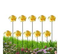 Bee Drinking Cups for Garden | Ceramic Drinkware | with Stake Flower Shape Bee Pollination Station | for Indoor Decor Yard Patio Pathway Grassland Lawn Planter Pot Butterfly Hummingbird Outs