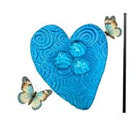 Bee Drinking Cups for Garden - Metal Heart Shaped Rustproof Stake,Outdoor Pollinator Waterer - for Outdoor, Yard, Farm, Porch, Courtyard, Patio, Lawn, Grassland, Butterfly, Hummingbirds, Wasps