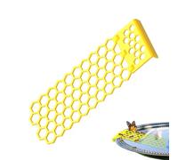 Bee Drinking Station, Floating Bee Butterfly Water Drinking Station,Anti-Drop Folding,Yellow and White Honeycomb Design, Enhancing Garden Beauty, Prevent from Falling Into The Water