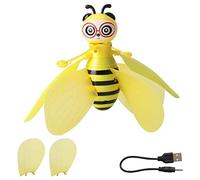 Bee Electric Flying Toy, Intelligent Sensor, Infrared Hand Induction Airplane Toy, Flying Bee Glow Toy, USB Charging Bee Shape Toy with Light
