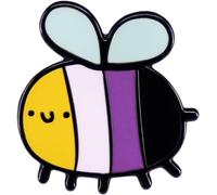 Bee Enamel Pin Brooch Cute Animal Insect Badge Fashion Cartoon Lapel Pin for Backpack Clothes Bag Decoration Jewelry Gift Accessory for Women Kids