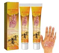 Bee enom PsoriasisCream,Bee venom for soriasis,Fast Relief from Itching, Rash, Eczema Cream,Scaling and Redness for Body And Face (2PCS)