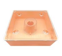 Bee Feeder Acrylic Abs, Water Station, Yellow Rubber Rings, Base Square, Transparent Stand, Control Flow Water, Capacity Big, Ideal Hive