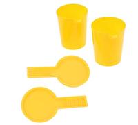 Bee Feeder Beekeeping Tool Durable Plastic Bee Feeding Equipment for Honey Bees Beekeepers 2pcs Set 4.01in Height 3.5in Diameter