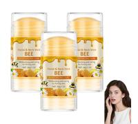 Bee Firming Serum Stick, Anti-Aging Brightening Serum for Face & Body, Firming & Wrinkle-Reducing, Skin Tightening, Hydrating and Restoring Elasticity for Neck and Double Chin, Non-Greasy (3pcs)