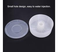 Bee Fits Standard Weather-Resistant Dadant Hives Langstroth 4-Pack Round White Top Feeder for Food - Feeding Bee Waterer Plastic Beehives Trough