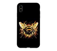 Bee Flaming Bumblebee Fire Insect Lover Beekeeper Case for iPhone XS Max