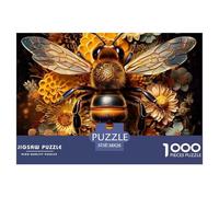 Bee Floral Art Thick Cardboard Pieces Excellent for Training Memory, Concentration And Logical Thought Process 38x26cm/1000pcs