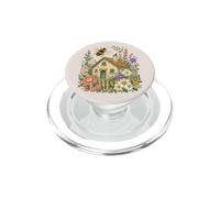 Bee Floral Cottagecore Cottage Botanical Garden PopSockets PopGrip for MagSafe