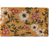 Bee Floral Indoor Outdoor Welcome Coir Door Mat 23.6x15.7 Inch