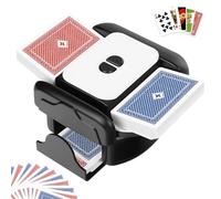 BEE&FLOWER Automatic Card Shuffler One-Press AUTO Manual Mode Electric Shuffling Machine for 1-2 Decks