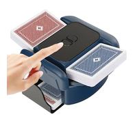 BEE&FLOWER Card Shuffler 2600mAh Rechargeable Auto-Stop Automatic Card Shuffler Low Noise Fits 1-2 Decks Compatible with Poker, Blackjack, Phase 10