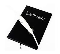 BEE&FLOWER Death Note Book Cosplay Notebook with Rules Anime Theme Death Note Death Notebook Sketchbook Cartoon Notebook with Feather Pen Gift