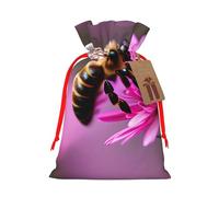 Bee flying 1 Gift Bag with Handles and tag, Perfect for Christmas, Birthday, Wedding or Daily Gift - (M)