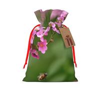 Bee flying Gift Bag with Handles and tag, Perfect for Christmas, Birthday, Wedding or Daily Gift - (M)