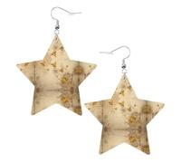 Bee Flying Leather Star Shaped Earrings Fashion Accessories Lightweight Festivals Parties Everyday Life