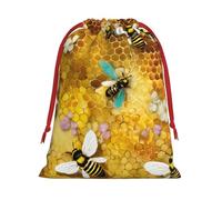 Bee Flying Print Comfortable Gift Lightweight Bag Easy Clean Storage Bags Reusable Multipurpose Use