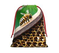 Bee Flying Print Comfortable Gift Lightweight Bag Easy Clean Storage Bags Reusable Multipurpose Use