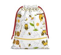 Bee Flying Print Comfortable Gift Lightweight Bag Easy Clean Storage Bags Reusable Multipurpose Use