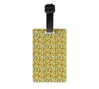 Bee Flying Print Luggage Tag for Suitcases Waterproof Labels Set Travel Bag Tags Daily Use Business