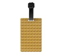 Bee Flying Print Luggage Tag Suitcases Waterproof Identification Labels Travel Bag Backpacks Tags