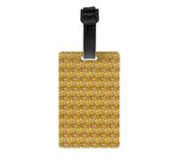 Bee Flying Print Waterproof Luggage Tags for Air Travel Daily Use Vacation Suitcases Labels Set