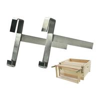 Bee Frame Holder, 2pcs 8.5inch Stainless Steel Bee Hive Stand, 5 Full Frame Capacity Bee Hive Frame Holder, Beekeeping Frame Support Bracket for Beekeeper