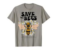 Bee Friendly Flowers Save The Bees Pollinator Garden T-Shirt