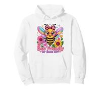 Bee Friendly Or Buzz Off Save The Bees Beekeeper Flower Pullover Hoodie