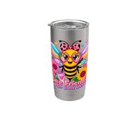 Bee Friendly Or Buzz Off Save The Bees Beekeeper Flower Stainless Steel Insulated Tumbler