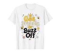 Bee Friendly Or Buzz Off Save The Bees Beekeeper Flower T-Shirt