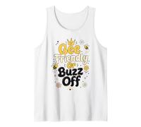Bee Friendly Or Buzz Off Save The Bees Beekeeper Flower Tank Top