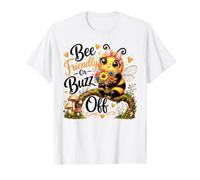 Bee Friendly Or Buzz Off Save The Bees Beekeeper Flower Value Graphic T-Shirt