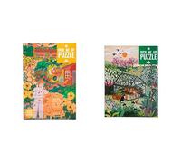 Bee Garden Jigsaw Puzzle & Garden Jigsaw Puzzle 1000pk Double Puzzle Bundle