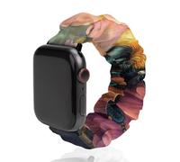 Bee Garden Scrunchie Watch Bands Soft Elastic Replacement Wristband Compatible with Apple Watch 38mm/40mm