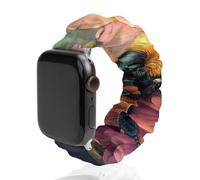 Bee Garden Scrunchie Watch Bands Soft Elastic Replacement Wristband Compatible with Apple Watch 42mm/44mm