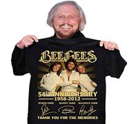 Bee-Gees 54th Anniversary Thank You for The Memories Men's T-Shirt Black Size XXL