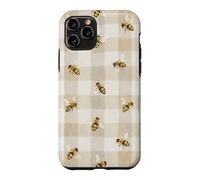 Bee Gingham Cottagecore Daisy Nature Aesthetic Case for iPhone 11 Pro