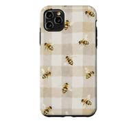 Bee Gingham Cottagecore Daisy Nature Aesthetic Case for iPhone 11 Pro Max