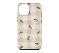 Bee Gingham Cottagecore Daisy Nature Aesthetic Case for iPhone 12/12 Pro