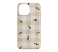 Bee Gingham Cottagecore Daisy Nature Aesthetic Case for iPhone 13 Pro Max