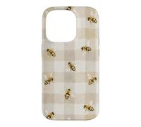 Bee Gingham Cottagecore Daisy Nature Aesthetic Case for iPhone 14 Pro