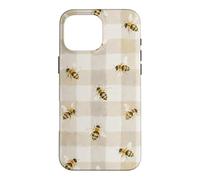 Bee Gingham Cottagecore Daisy Nature Aesthetic Case for iPhone 16 Pro Max