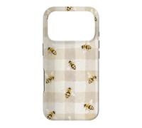 Bee Gingham Cottagecore Daisy Nature Aesthetic Case for iPhone 17 Pro