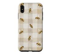 Bee Gingham Cottagecore Daisy Nature Aesthetic Case for iPhone XS Max