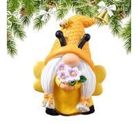 Bee Gnome Figurine Gnome Outdoor Statue Sculpture Home Decor