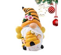 Bee Gnome Figurine - Resin Garden Gnome Decoration, Cute Bee Costume Statue | Outdoor Gnome Ornament for Garden, Lawn, Balcony, Patio, Home Decor, Decor