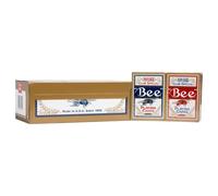 bee Gold Standard Premium Poker Playing Cards, 12 Pack, Standard Index Casino Quality Card Decks